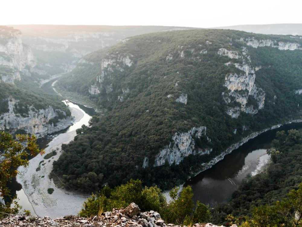 Les gorges de l'Ardèche